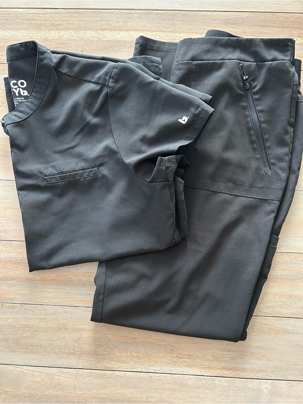 Barco Uniforms Women’s Black Cargo Scrub Set